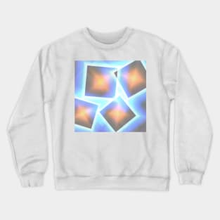 blue white brown abstract texture Crewneck Sweatshirt